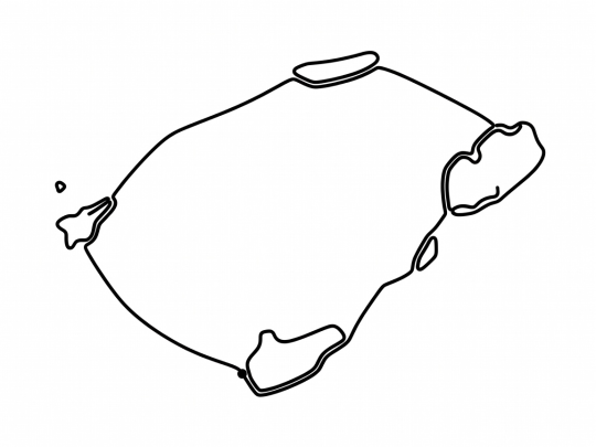 Flat vector route schematic of the British Virgin Islands showing Road Town, Norman Island, Cooper Island, Virgin Gorda North Sound, Anegada, and Jost Van Dyke